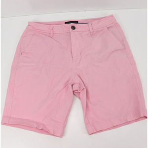 Aeropostale Shorts Womens 30 Pink Regular Fit Bermuda Cotton Blend